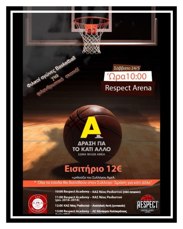 Φιλανθρωπικός Αγώνας Basket – Μάιος 2025